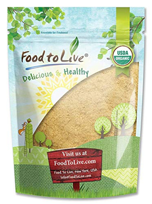 Organic Yellow Maca Powder 2 Pounds - Non-GMO Kosher Raw Ground Maca Root Vegan Flour Bulk