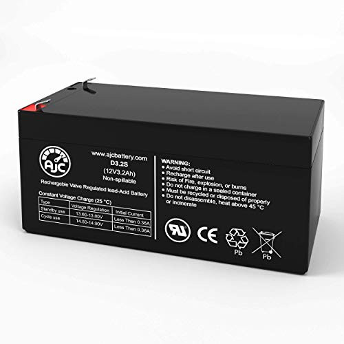 Sentry PM1230 12V 3_2Ah Sealed Lead Acid Battery - This is an AJC Brand Replacement