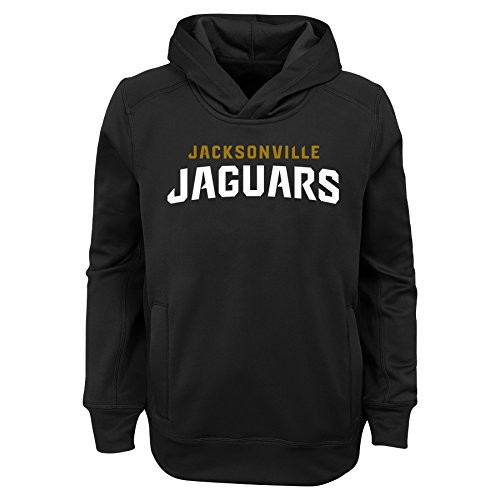 NFL Jacksonville Jaguars Youth Boys Goal Line Stand Performance Fleece Hoodie Black Youth Medium10-12 NFL Jacksonville Jaguars Youth Boys Goal Line Stand Performance Fleece Hoodie Black Youth Medium10-12