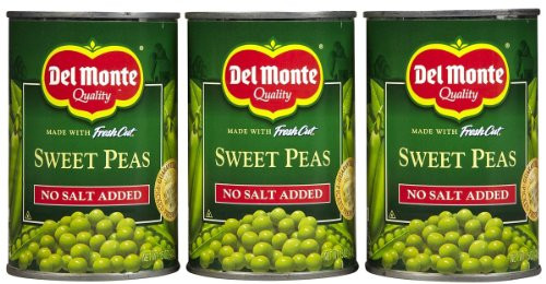 Del Monte No Salt Added Fresh Cut Sweet Peas 15 oz 3 pk