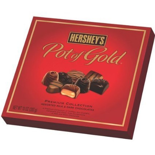 Hersheys Pot of Gold Premium Collection Assorted Milk  and  Dark Chocolates 10 oz Lot of 2
