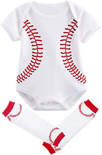 COSLAND Infant Baby Boys Sport Bodysuit Baseball 3-6 Months