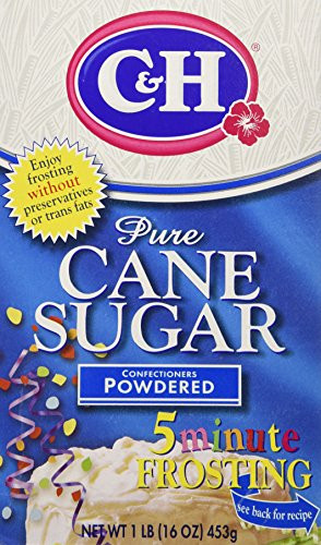 C and H Pure Cane Confectioners Powdered Sugar 16oz Box Pack of 4