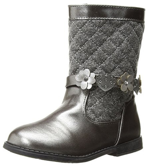 Rampage Girls Rak Lil Gabby Pull-on Boot Pewter 8 Medium US Infant