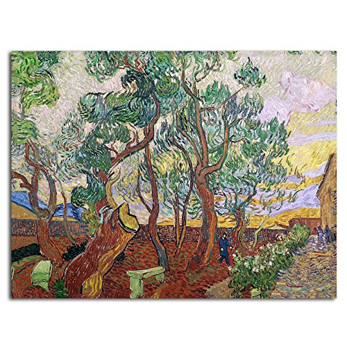 Trademark Fine Art The Garden of St_ Paul by Vincent Van Gogh Unframed Rolled Print 14 by 19