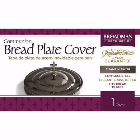 Communion-RemembranceWare-Titanium Bread Plate Cover Stainless Steel