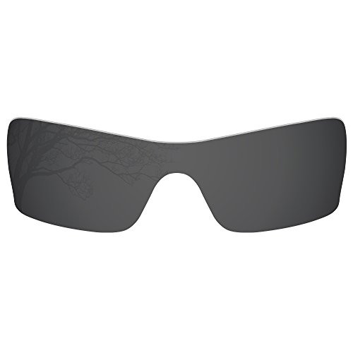 Dynamix Polarized Replacement Lenses for Oakley Batwolf OO9101  Anti Glare Precise Fitting 1 Pair Solid Black Polarized Enhanced