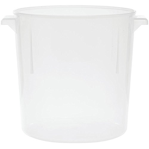 Carlisle 6 Qt Translucent Plastic Round Food Storage Container - 8 34Dia x 8 12H