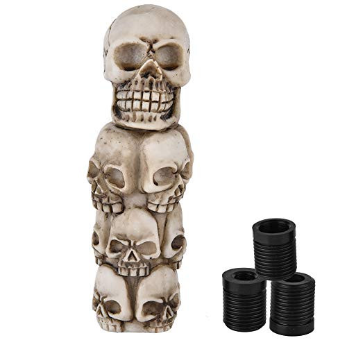 Suuonee Gear Shift Knob Lever Skeleton Skull Head Many Faces Car Manual Gear Shift Knob Stick Lever Shifter Universal