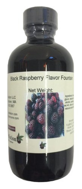 OliveNation Black Raspberry Flavor Fountain Sugar-Free Water Soluble Beverage Flavoring Kosher Gluten Free Vegan - 8 ounces
