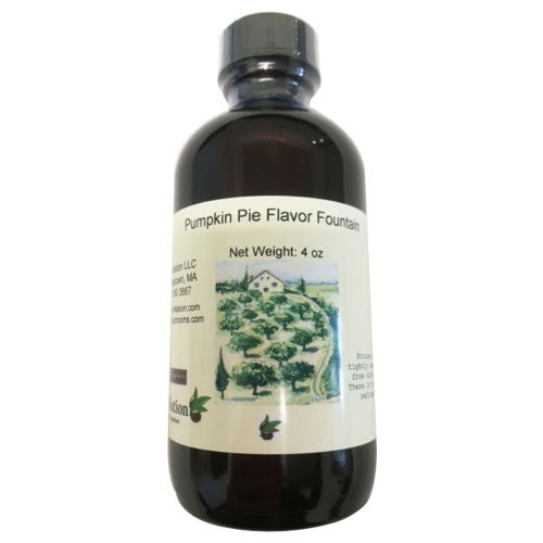 OliveNation Pumpkin Pie Flavor Fountain - 8 ounces - Gluten-free Sugar-free and Kosher - Premium Quality Flavoring Fountain