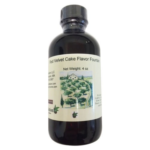 OliveNation Red Velvet Cake Flavor Fountain - 8 ounces - Gluten-free Sugar-free low calorie and Kosher - Premium Quality Flavoring Fountain