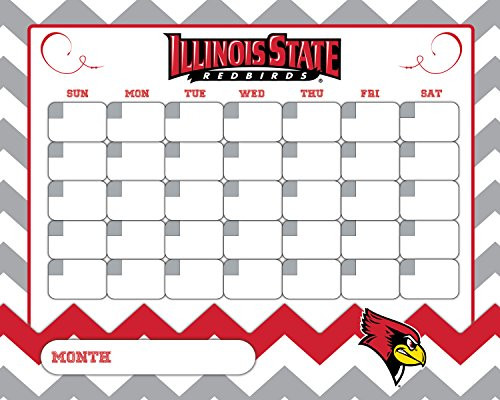 ILLINOIS STATE CALENDAR-ILLINOIS STATE REDBIRDS DRY ERASE CALENDAR-16 X 20