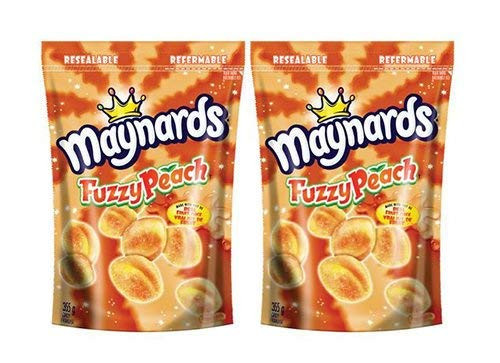 Maynards Fuzzy Peach Candy 355 Gram 2 Pack - Imported from Canada Maynards Fuzzy Peach Candy 355 Gram 2 Pack - Imported from Canada