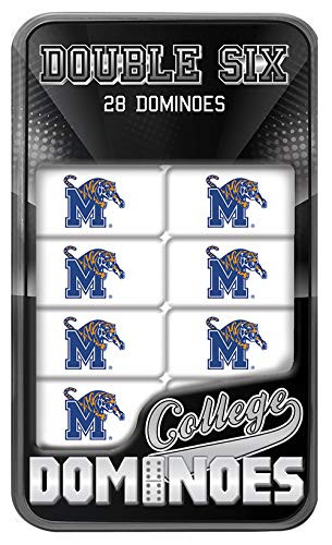 MasterPieces NCAA Memphis Tigers Collector Edition Double Six Dominoes