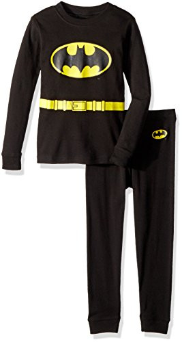 DC Comics Boys Big Batman Costume Pajama Set Black 8