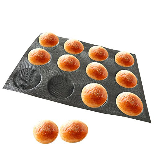 Bluedrop Silicone Choux Tarts Forms Perforated Bakery Molds Bread Baking Sheets Half Sphere Shape