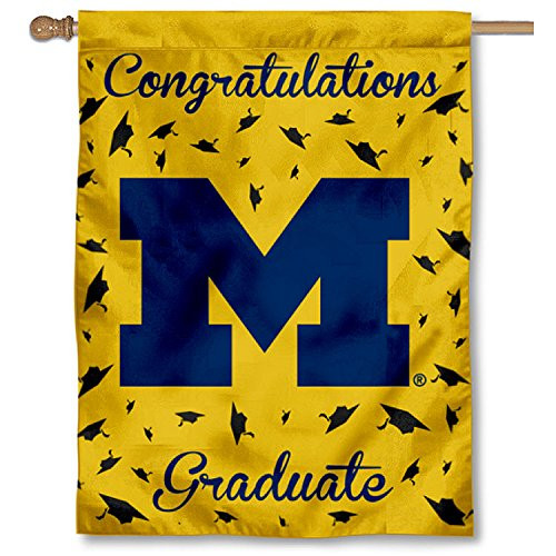 College Flags  and  Banners Co_ Michigan Wolverines Graduation Gift Banner Flag College Flags  and  Banners Co_ Michigan Wolverines Graduation Gift Banner Flag
