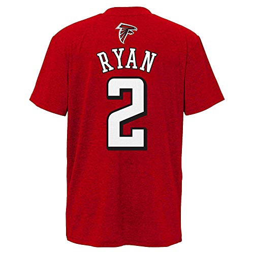 Outerstuff Matt Ryan Atlanta Falcons 2 Red Youth Performance Name  and  Number Shirt X-Large 1820
