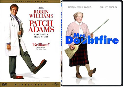 Mrs_ Doubtfire  and  Robin Williams Set DVD 2 Pack Patch Adams Double Feature Movie Set