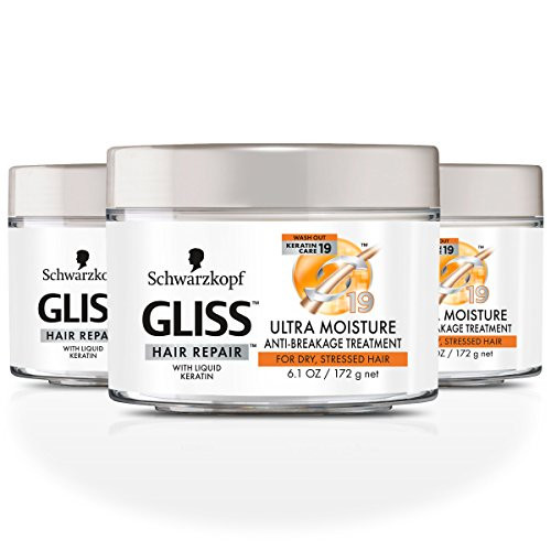 GLISS Hair Repair Ultra Moisture Anti-Breakage Treatment 6_1 Ounce pack of 3 GLISS Hair Repair Ultra Moisture Anti-Breakage Treatment 6_1 Ounce pack of 3