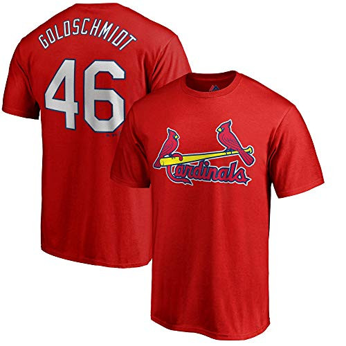 Paul Goldschmidt St_Louis Cardinals MLB Majestic Youth 8-20 Red Official Player Jersey T-Shirt Youth Large 14-16 Paul Goldschmidt St_Louis Cardinals MLB Majestic Youth 8-20 Red Official Player Jersey T-Shirt Youth Large 14-16