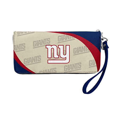 Littlearth NFL New York Giants Curve Zip Organizer WalletNavy8 x 4 x 1