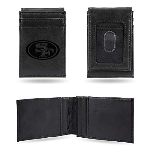 NFL Rico Industries Laser Engraved Front Pocket Wallet San Francisco 49ers NFL Rico Industries Laser Engraved Front Pocket Wallet San Francisco 49ers
