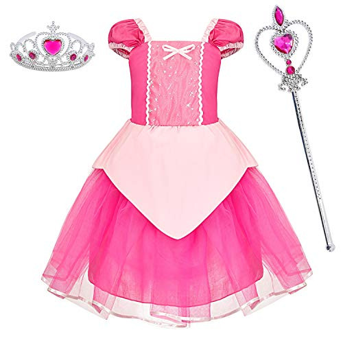 BanKids Princess Aurora Costume Birthday Party Dress for Toddler Girls 18-24Monthes 90CME26 Aurora