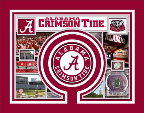 NCAA University of Alabama Crimson Tide Milestones  and  Memories 11x14 Custom Matted Photos