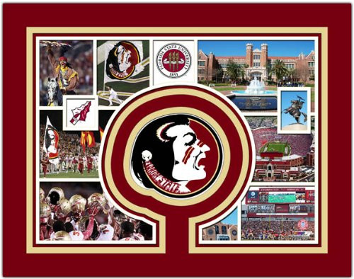 Florida State Seminoles Milestones and Memories 11x14 Custom Matted Photos Florida State Seminoles Milestones and Memories 11x14 Custom Matted Photos