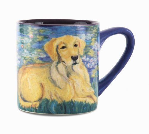 Paw Palettes Golden Retriever Bonet Ceramic Mug, 16-Ounce