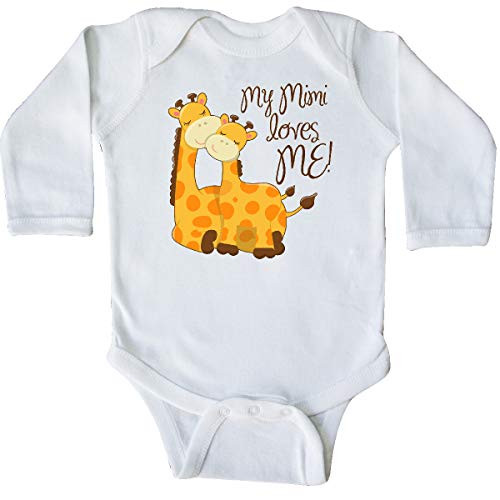 inktastic My Mimi Loves Me Long Sleeve Creeper 12 Months White 265cc inktastic My Mimi Loves Me Long Sleeve Creeper 12 Months White 265cc