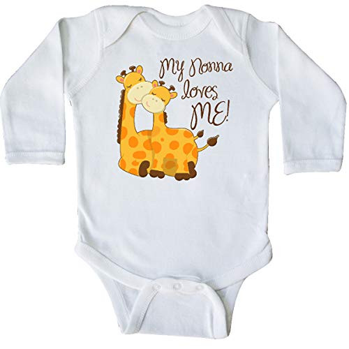 inktastic My Nonna Loves Me Long Sleeve Creeper 6 Months White 265d1