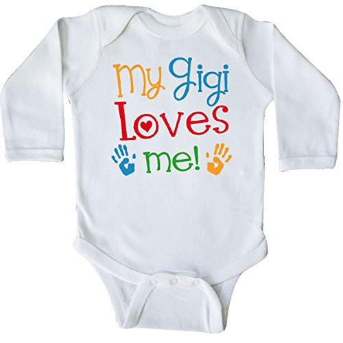 inktastic My Gigi Loves Me Gift Long Sleeve Creeper Newborn White 2fc41 inktastic My Gigi Loves Me Gift Long Sleeve Creeper Newborn White 2fc41