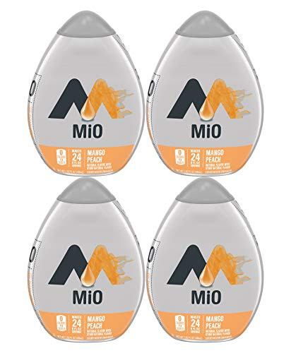 Mio Liquid Water Enhancer Mango Peach - Caffeine Free Made with Natural Flavors - 1_62 FL OZ Pack of 4