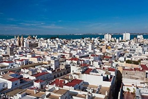 Posterazzi PDDEU27WBI1073B View From Torre Tavira Cadiz Spain Poster Print by Walter Bibikow 19 x 12 Posterazzi PDDEU27WBI1073B View From Torre Tavira Cadiz Spain Poster Print by Walter Bibikow 19 x 12