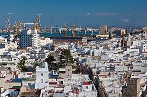 Posterazzi PDDEU27WBI1074B View From Torre Tavira Cadiz Spain Poster Print by Walter Bibikow 19 x 12 Posterazzi PDDEU27WBI1074B View From Torre Tavira Cadiz Spain Poster Print by Walter Bibikow 19 x 12