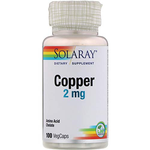 Solaray 3 Pack Copper 2 mg 100 VegCaps Solaray 3 Pack Copper 2 mg 100 VegCaps