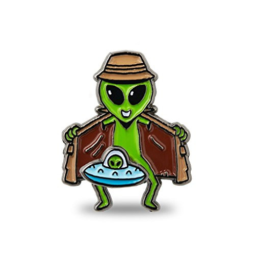 Mean Folk Alien Flasher Pin