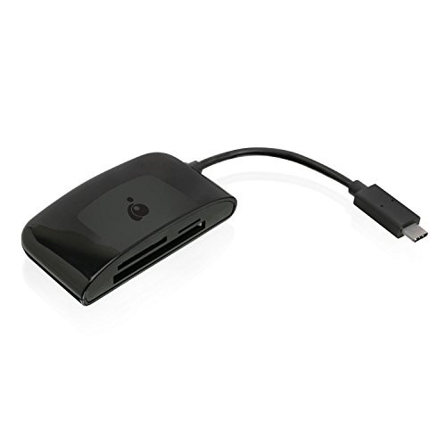 IOGEAR USB-C 3-Slot Card ReaderWriter GFR3C13