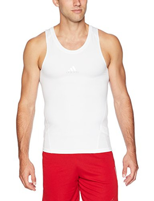 adidas Mens Training Alphaskin Sport Tank White XX-Large