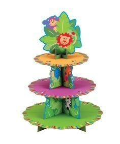 Wilton 24 Cupcakes Treat Stand - Jungle Pals