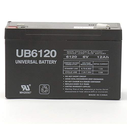 Universal Power Group 6V 12Ah F2 SLA Battery Replacement for Oneac ON900a UPS