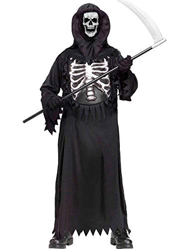 Fun World Boys Glow Chest Reaper Child Halloween Costume Large 10-12 Black