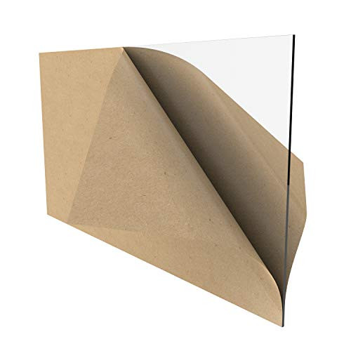 Shield Geek Acrylic Sheet Clear Clast Plexiglass 18 Thick 3_2mm 12 x 24 - 1 Pack