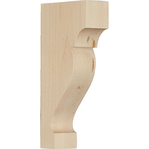 Ekena Millwork CORW02X09X05DRMA Dearborn Corbel 1 34W x 4 12D x 9H Maple