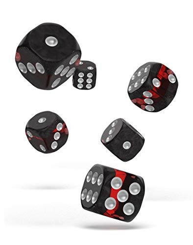 Oakie Doakie Dice - D6 16 mm Enclave - Ruby 12