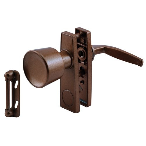 Prime-Line Products K 5170 Tulip Knob Latch Set for Screen or Storm Door, Brown