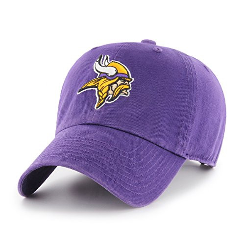 OTS NFL Minnesota Vikings Mens Challenger Adjustable Hat Alternate Team Color One Size